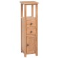 vidaXL Mueble de esquina de madera de roble maciza 26x26x94 cm