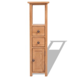 vidaXL Mueble de esquina de madera de roble maciza 26x26x94 cm