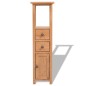 vidaXL Mueble de esquina de madera de roble maciza 26x26x94 cm
