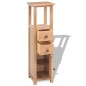 vidaXL Mueble de esquina de madera de roble maciza 26x26x94 cm