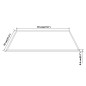 vidaXL Tablero mesa de cristal templado cuadrado 700x700 mm vidaXL Tablero mesa de cristal templado cuadrado 700x700 mm