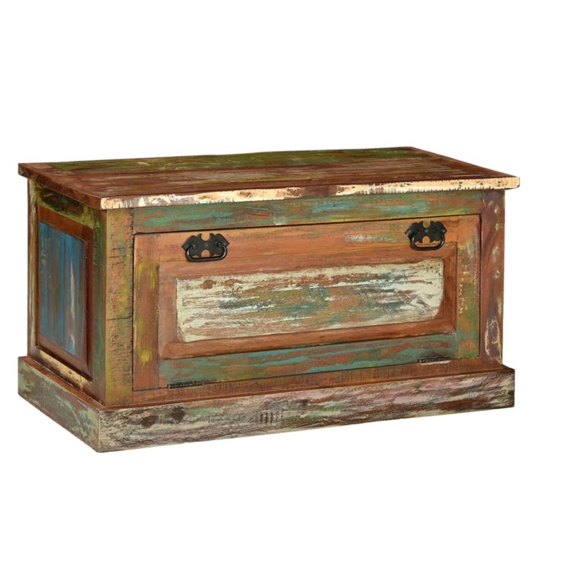 vidaXL Banco zapatero de madera maciza reciclada vidaXL Banco zapatero de madera maciza reciclada