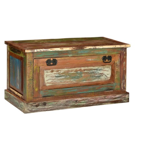 vidaXL Banco zapatero de madera maciza reciclada 
