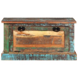 vidaXL Banco zapatero de madera maciza reciclada 