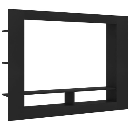 vidaXL Mueble para TV madera contrachapada negro 152x22x113 cm