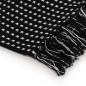 vidaXL Manta a cuadros de algodón negro 125x150 cm vidaXL Manta a cuadros de algodón negro 125x150 cm