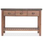 vidaXL Mesa consola de madera de abeto maciza 122x35x80 cm vidaXL Mesa consola de madera de abeto maciza 122x35x80 cm