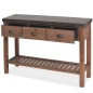 vidaXL Mesa consola de madera de abeto maciza 122x35x80 cm vidaXL Mesa consola de madera de abeto maciza 122x35x80 cm