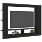 vidaXL Mueble para TV madera contrachapada negro 152x22x113 cm vidaXL Mueble para TV madera contrachapada negro 152x22x113 cm