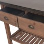 vidaXL Mesa consola de madera de abeto maciza 122x35x80 cm vidaXL Mesa consola de madera de abeto maciza 122x35x80 cm