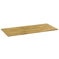 vidaXL Tablero de mesa rectangular madera maciza roble 23 mm 120x60 cm