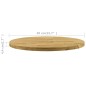 vidaXL Superficie de mesa redonda madera maciza de roble 44 mm 400 mm vidaXL Superficie de mesa redonda madera maciza de roble 44 mm 400 mm