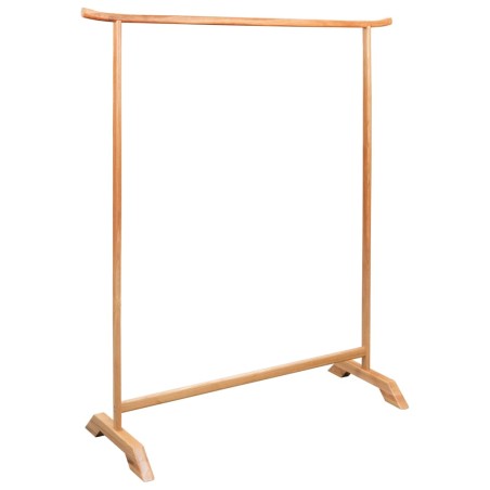 vidaXL Perchero de ropa de madera de roble maciza 125x150 cm