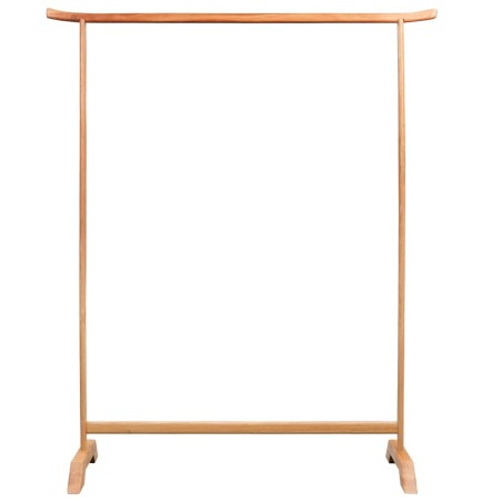 vidaXL Perchero de ropa de madera de roble maciza 125x150 cm