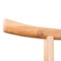 vidaXL Perchero de ropa de madera de roble maciza 125x150 cm vidaXL Perchero de ropa de madera de roble maciza 125x150 cm
