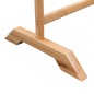 vidaXL Perchero de ropa de madera de roble maciza 125x150 cm vidaXL Perchero de ropa de madera de roble maciza 125x150 cm