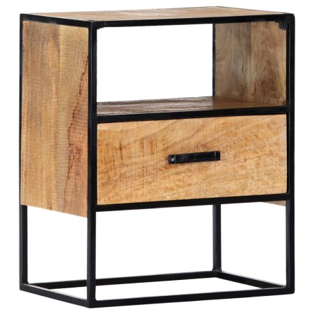 vidaXL Mesita de noche de madera maciza de mango 40x30x50 cm