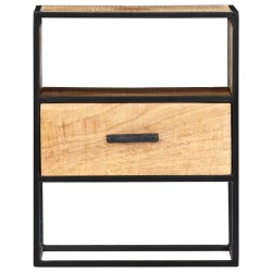 vidaXL Mesita de noche de madera maciza de mango 40x30x50 cm