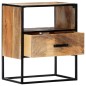vidaXL Mesita de noche de madera maciza de mango 40x30x50 cm vidaXL Mesita de noche de madera maciza de mango 40x30x50 cm