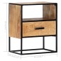 vidaXL Mesita de noche de madera maciza de mango 40x30x50 cm vidaXL Mesita de noche de madera maciza de mango 40x30x50 cm