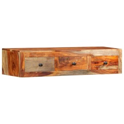 vidaXL Mesa consola de pared madera maciza de Sheesham 100x25x20 cm