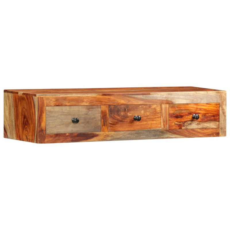 vidaXL Mesa consola de pared madera maciza de Sheesham 100x25x20 cm vidaXL Mesa consola de pared madera maciza de Sheesham 100x25x20 cm