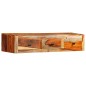 vidaXL Mesa consola de pared madera maciza de Sheesham 100x25x20 cm vidaXL Mesa consola de pared madera maciza de Sheesham 100x25x20 cm