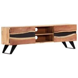 vidaXL Mueble para TV madera maciza de acacia 140x30x45 cm