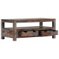 vidaXL Mesa de centro madera maciza de sheesham gris 100x50x40 cm vidaXL Mesa de centro madera maciza de sheesham gris 100x50x40 cm
