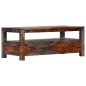 vidaXL Mesa de centro madera maciza de sheesham gris 100x50x40 cm vidaXL Mesa de centro madera maciza de sheesham gris 100x50x40 cm