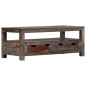 vidaXL Mesa de centro madera maciza de sheesham gris 100x50x40 cm vidaXL Mesa de centro madera maciza de sheesham gris 100x50x40 cm