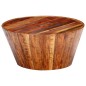 vidaXL Mesa de centro de madera maciza de mango en bruto 65x65x33 cm