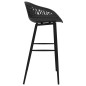 vidaXL Taburetes de cocina 2 unidades negro vidaXL Taburetes de cocina 2 unidades negro