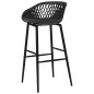 vidaXL Taburetes de cocina 2 unidades negro vidaXL Taburetes de cocina 2 unidades negro