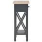 vidaXL Mesa auxiliar de madera negro 27x27x65,5 cm vidaXL Mesa auxiliar de madera negro 27x27x65,5 cm