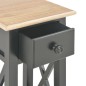 vidaXL Mesa auxiliar de madera negro 27x27x65,5 cm vidaXL Mesa auxiliar de madera negro 27x27x65,5 cm
