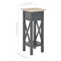 vidaXL Mesa auxiliar de madera negro 27x27x65,5 cm vidaXL Mesa auxiliar de madera negro 27x27x65,5 cm