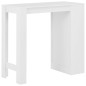 vidaXL Mesa alta de cocina con estantería blanco 110x50x103 cm vidaXL Mesa alta de cocina con estantería blanco 110x50x103 cm