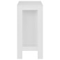 vidaXL Mesa alta de cocina con estantería blanco 110x50x103 cm vidaXL Mesa alta de cocina con estantería blanco 110x50x103 cm
