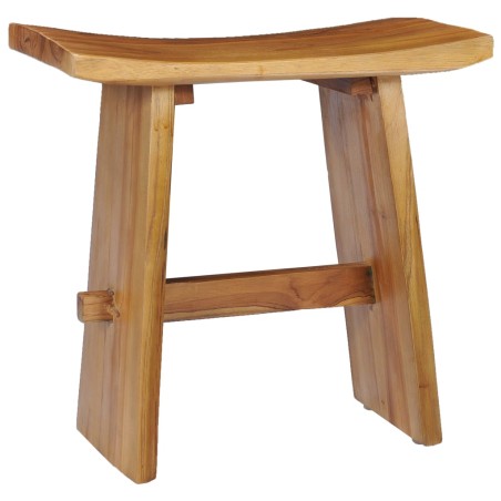 vidaXL Taburete de madera maciza de teca 