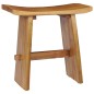 vidaXL Taburete de madera maciza de teca vidaXL Taburete de madera maciza de teca