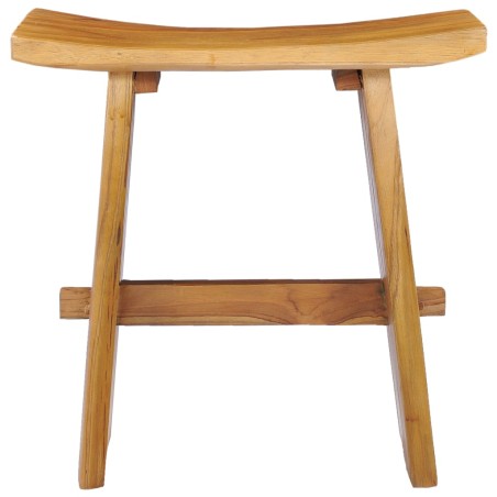 vidaXL Taburete de madera maciza de teca 