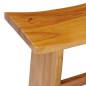 vidaXL Taburete de madera maciza de teca vidaXL Taburete de madera maciza de teca