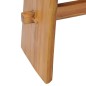 vidaXL Taburete de madera maciza de teca vidaXL Taburete de madera maciza de teca