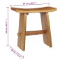 vidaXL Taburete de madera maciza de teca vidaXL Taburete de madera maciza de teca