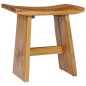 vidaXL Taburete de madera maciza de teca vidaXL Taburete de madera maciza de teca