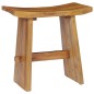 vidaXL Taburete de madera maciza de teca vidaXL Taburete de madera maciza de teca