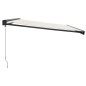 vidaXL Toldo retráctil aluminio y tela color crema 4,5x3 m vidaXL Toldo retráctil aluminio y tela color crema 4,5x3 m