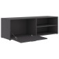 vidaXL Mueble de TV madera contrachapada gris 120x34x37 cm