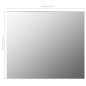 vidaXL Espejo sin marco vidrio 80x60 cm vidaXL Espejo sin marco vidrio 80x60 cm